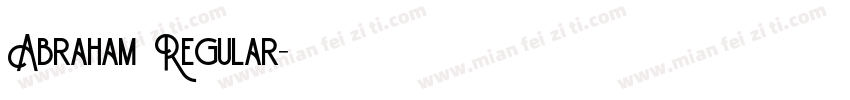 Abraham Regular字体转换